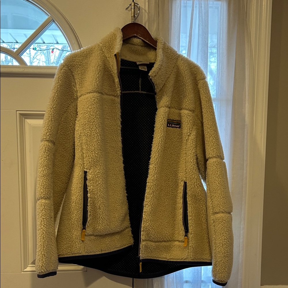 L.L. Bean Women's Tan Teddy Jacket- Never Worn